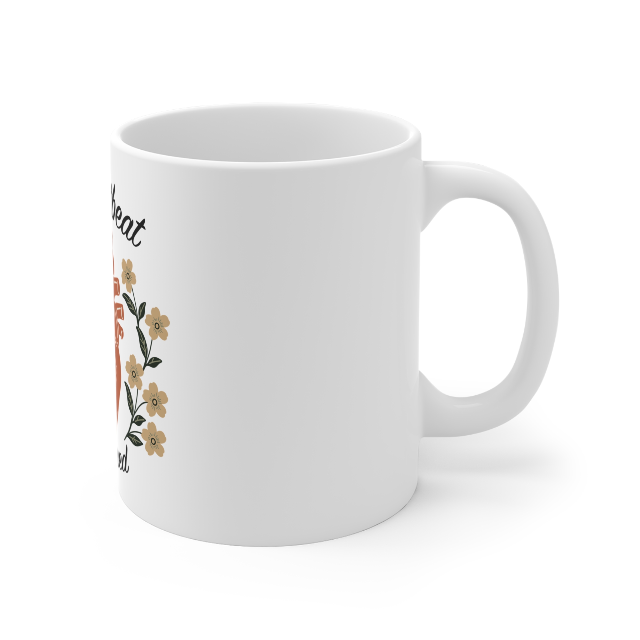 A Heartbeat Continued Inspirational Coffee Mug - Image 3