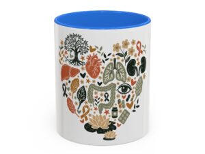 Organ Donation Awareness Mug | Hope & Healing Floral Coffee Cup