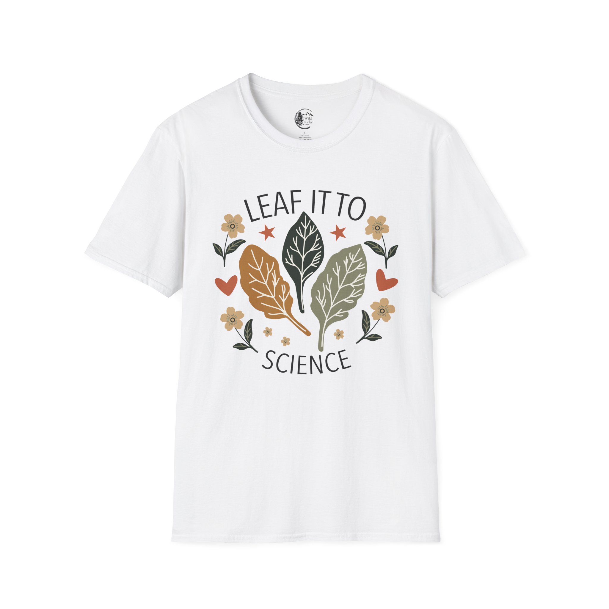 Leaf It To Science Botany Lover T-Shirt - Image 3