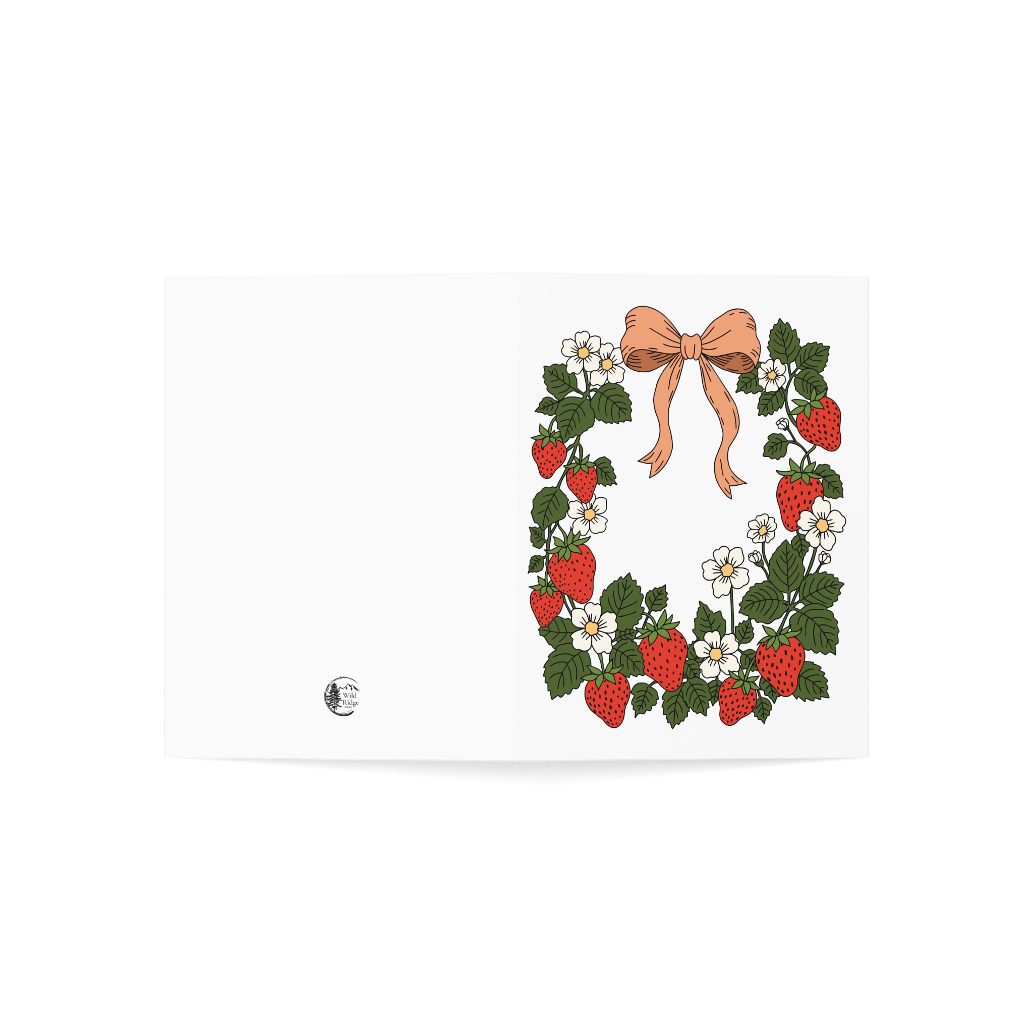 Strawberry Wreath Greeting Cards – Cottage Garden Botanical Stationery - Image 35