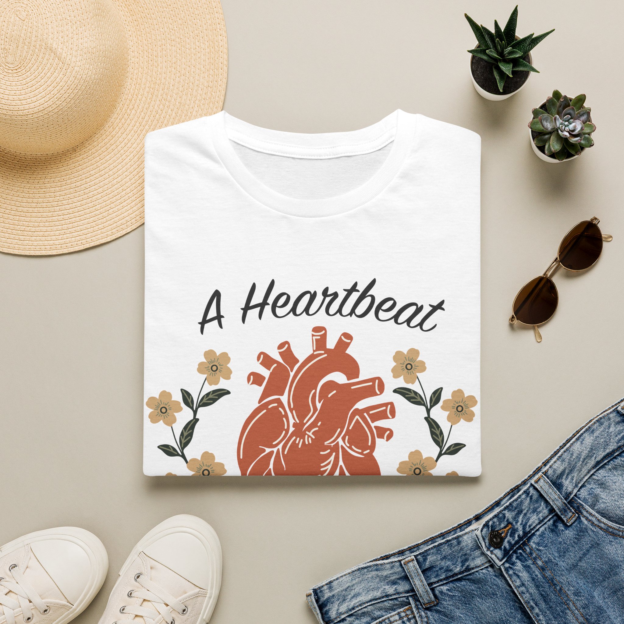 A Heartbeat Continued Heart Transplant Awareness T-Shirt - Image 2