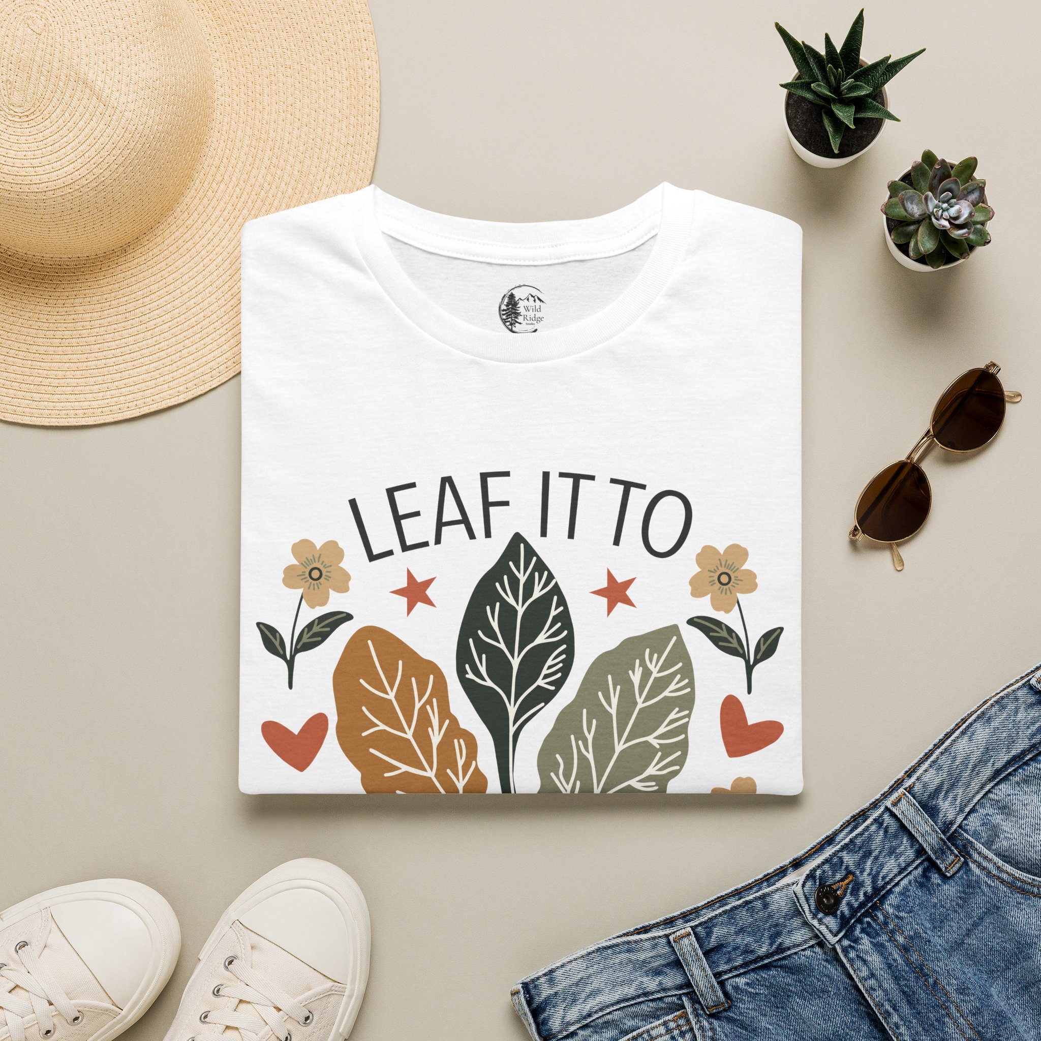 Leaf It To Science Botany Lover T-Shirt - Image 2