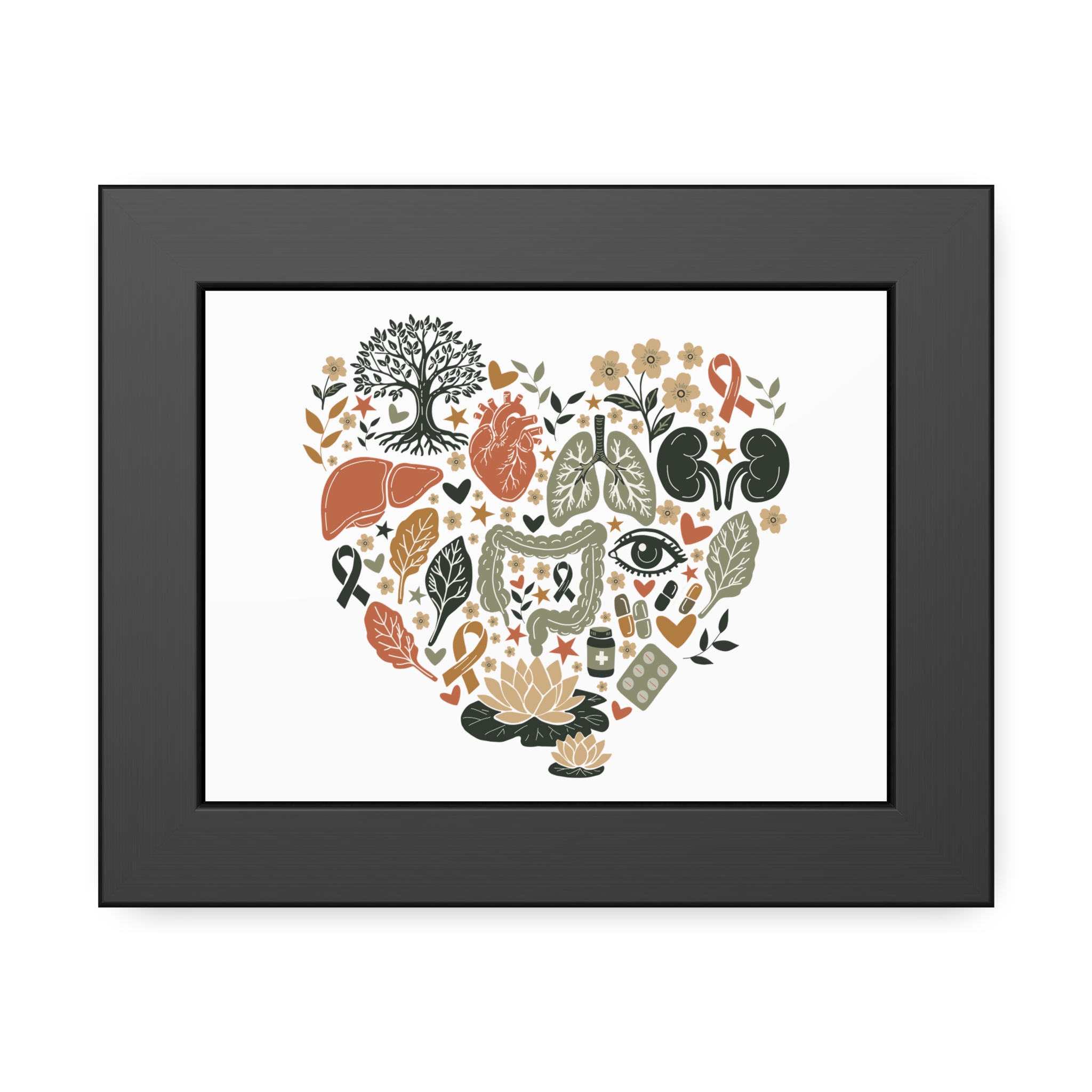 Organ Donation Awareness Wall Art | Hope & Healing Botanical Print
