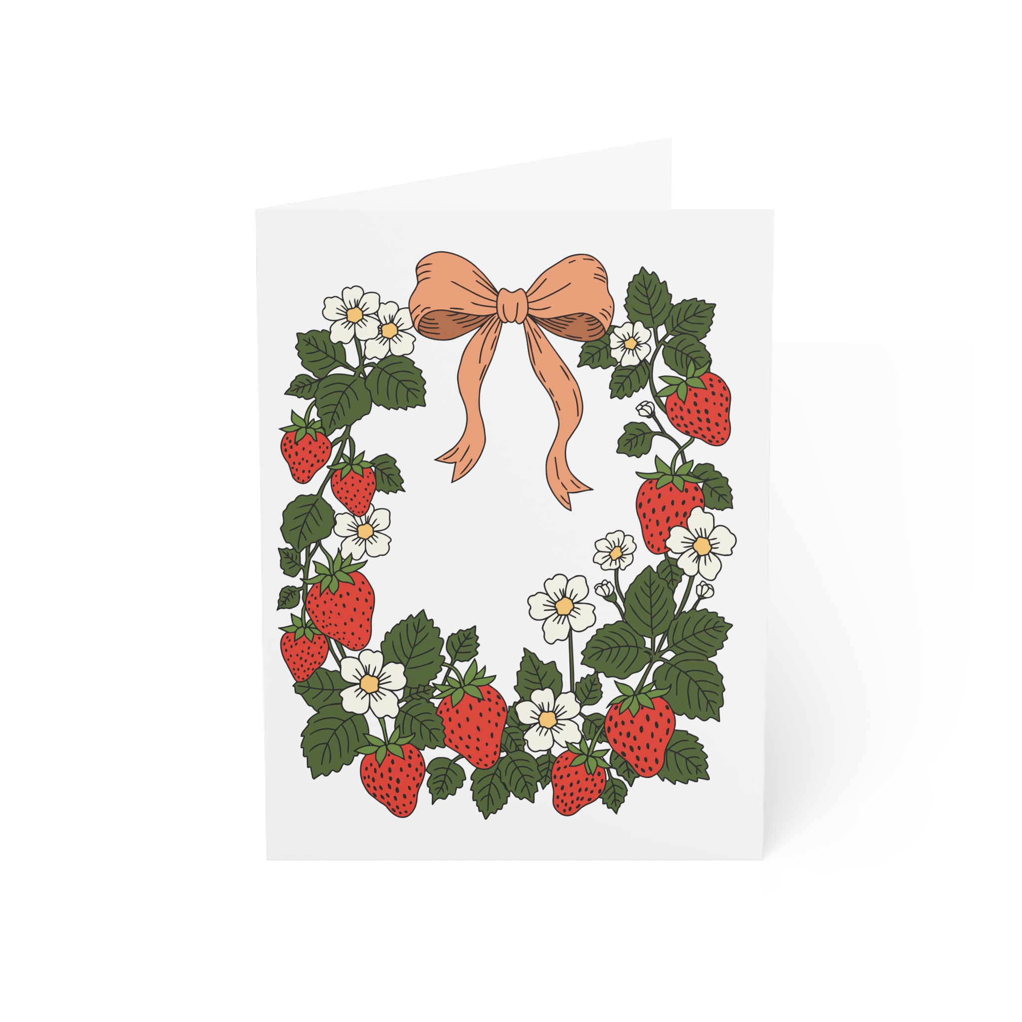 Strawberry Wreath Greeting Cards – Cottage Garden Botanical Stationery - Image 53