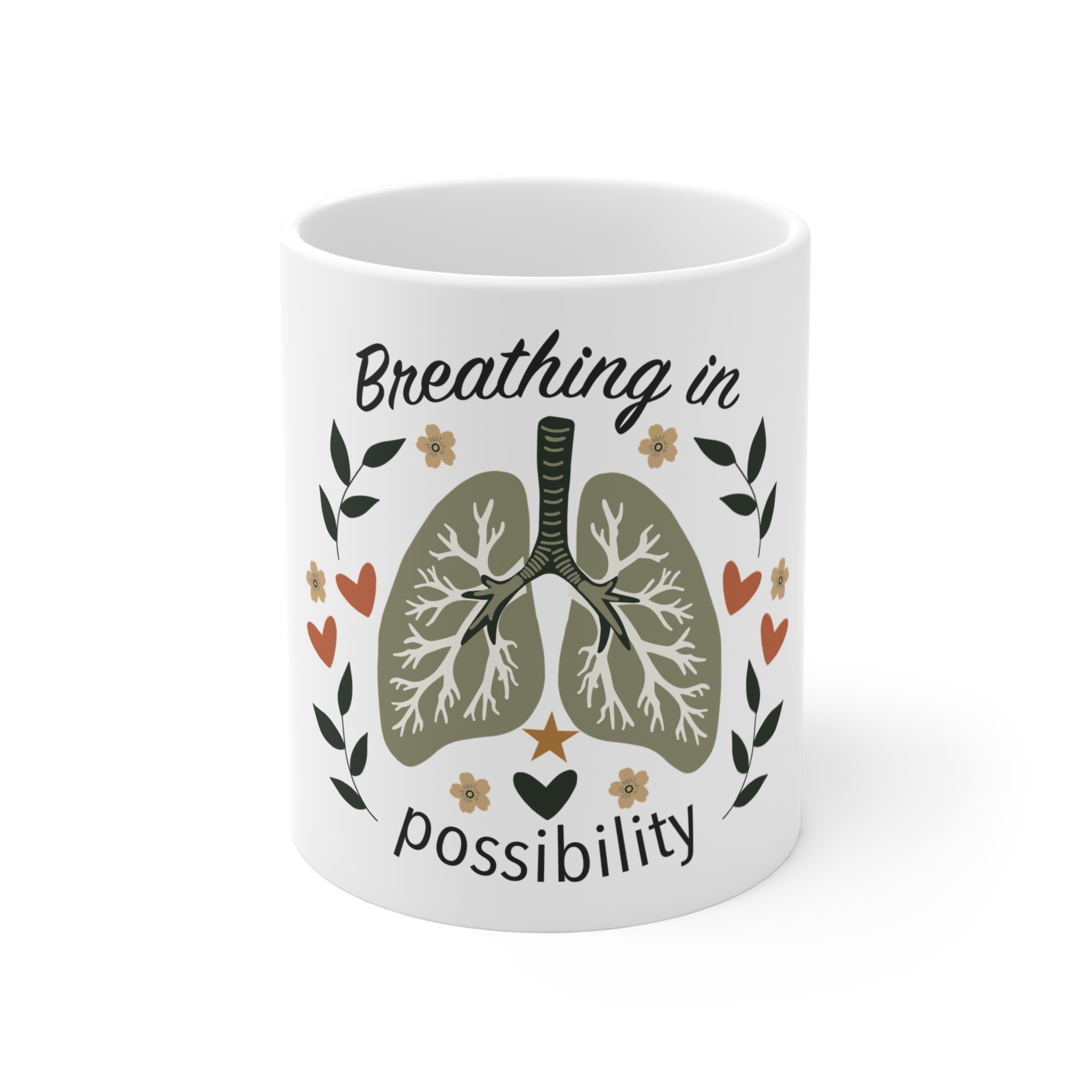 Breathing in Possibility Inspirational Lung Mug
