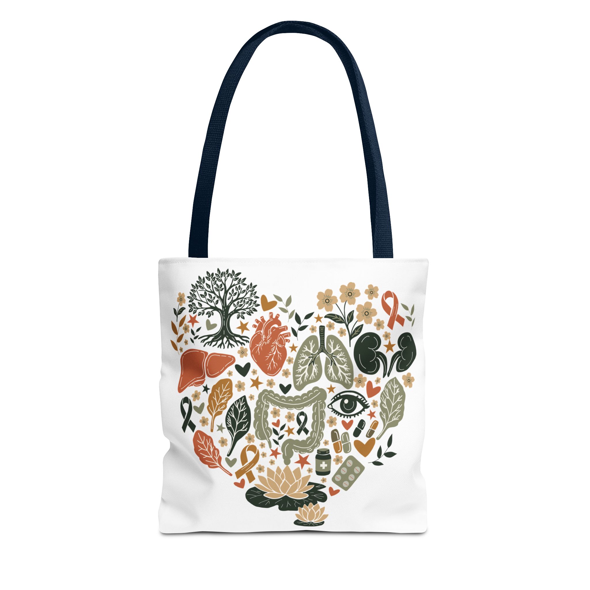 Organ Donation Awareness Tote Bag | Hope & Healing Floral Carryall - Image 5